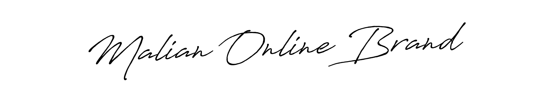 It looks lik you need a new signature style for name Malian Online Brand. Design unique handwritten (Antro_Vectra_Bolder) signature with our free signature maker in just a few clicks. Malian Online Brand signature style 7 images and pictures png