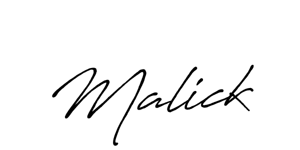 Make a beautiful signature design for name Malick. With this signature (Antro_Vectra_Bolder) style, you can create a handwritten signature for free. Malick signature style 7 images and pictures png