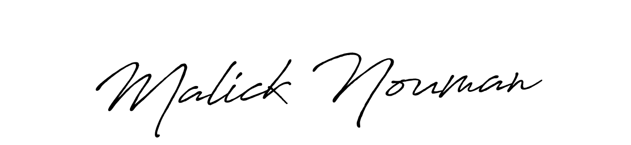 The best way (Antro_Vectra_Bolder) to make a short signature is to pick only two or three words in your name. The name Malick Nouman include a total of six letters. For converting this name. Malick Nouman signature style 7 images and pictures png