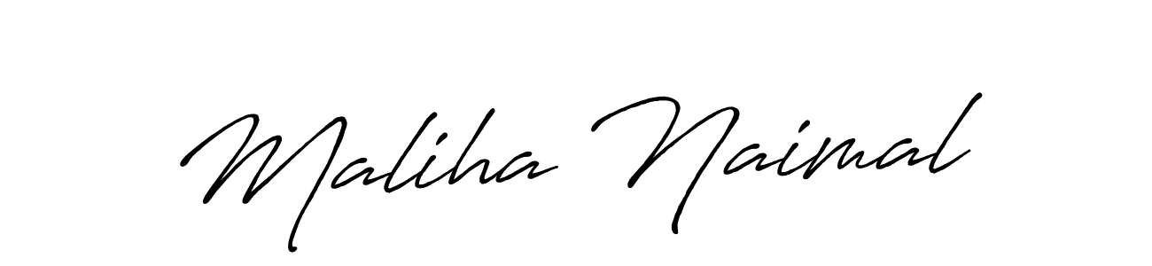 You can use this online signature creator to create a handwritten signature for the name Maliha Naimal. This is the best online autograph maker. Maliha Naimal signature style 7 images and pictures png