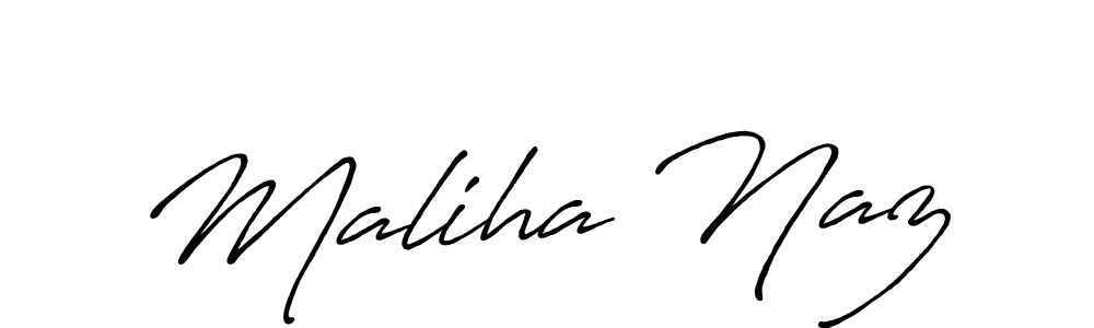 if you are searching for the best signature style for your name Maliha Naz. so please give up your signature search. here we have designed multiple signature styles  using Antro_Vectra_Bolder. Maliha Naz signature style 7 images and pictures png