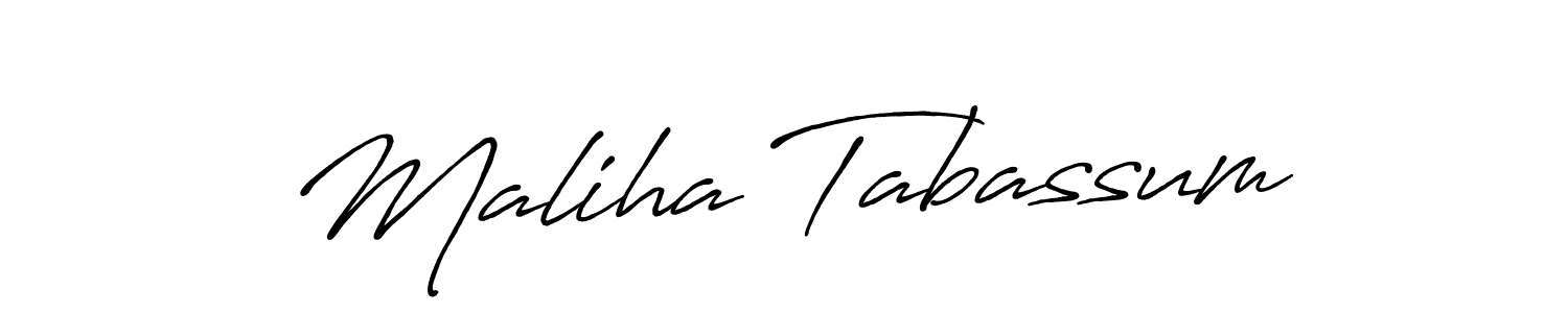 Make a beautiful signature design for name Maliha Tabassum. Use this online signature maker to create a handwritten signature for free. Maliha Tabassum signature style 7 images and pictures png