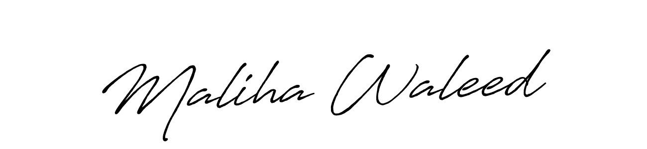 Similarly Antro_Vectra_Bolder is the best handwritten signature design. Signature creator online .You can use it as an online autograph creator for name Maliha Waleed. Maliha Waleed signature style 7 images and pictures png