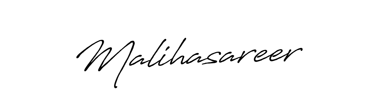 if you are searching for the best signature style for your name Malihasareer. so please give up your signature search. here we have designed multiple signature styles  using Antro_Vectra_Bolder. Malihasareer signature style 7 images and pictures png
