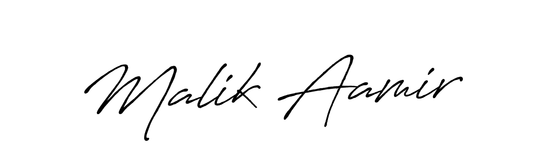 You should practise on your own different ways (Antro_Vectra_Bolder) to write your name (Malik Aamir) in signature. don't let someone else do it for you. Malik Aamir signature style 7 images and pictures png