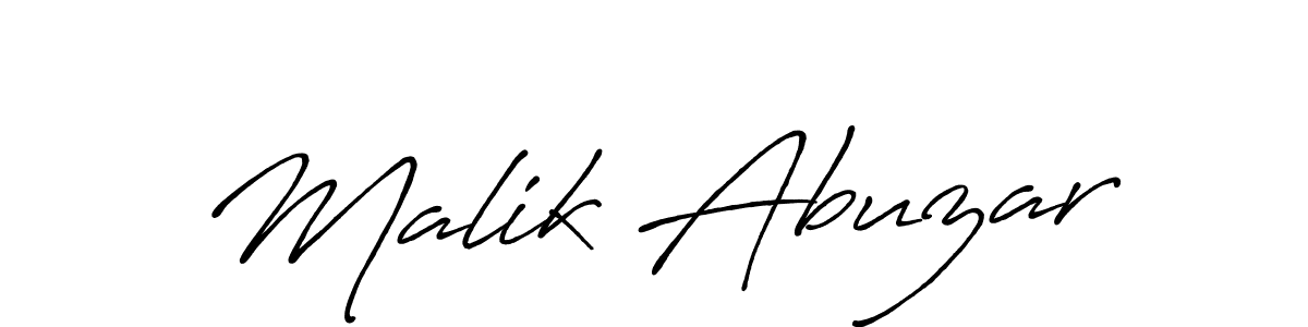 It looks lik you need a new signature style for name Malik Abuzar. Design unique handwritten (Antro_Vectra_Bolder) signature with our free signature maker in just a few clicks. Malik Abuzar signature style 7 images and pictures png