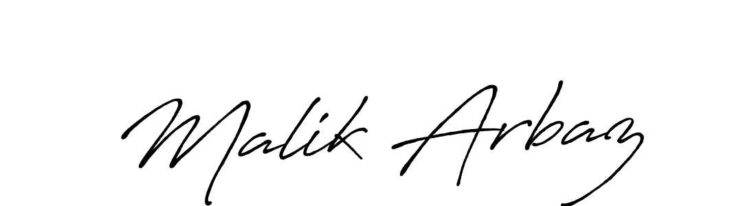 The best way (Antro_Vectra_Bolder) to make a short signature is to pick only two or three words in your name. The name Malik Arbaz include a total of six letters. For converting this name. Malik Arbaz signature style 7 images and pictures png