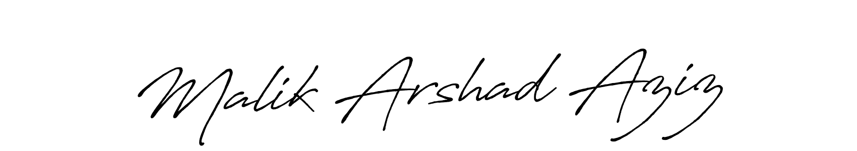 Make a short Malik Arshad Aziz signature style. Manage your documents anywhere anytime using Antro_Vectra_Bolder. Create and add eSignatures, submit forms, share and send files easily. Malik Arshad Aziz signature style 7 images and pictures png