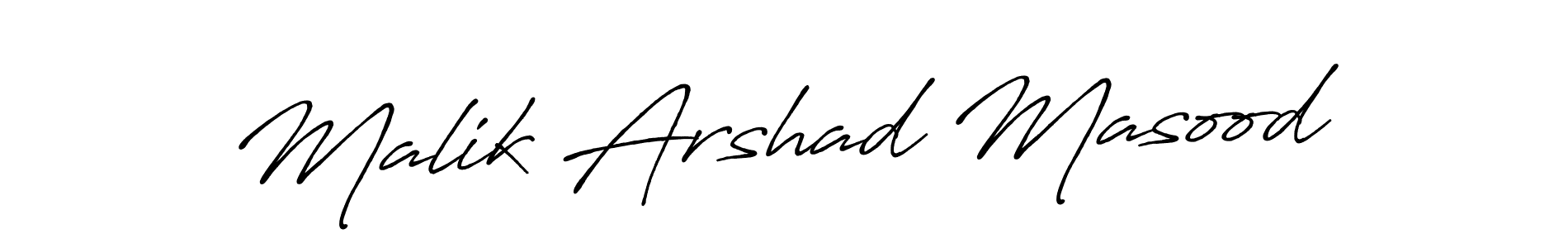 Malik Arshad Masood stylish signature style. Best Handwritten Sign (Antro_Vectra_Bolder) for my name. Handwritten Signature Collection Ideas for my name Malik Arshad Masood. Malik Arshad Masood signature style 7 images and pictures png