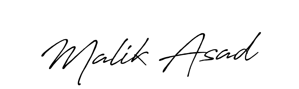 Also we have Malik Asad name is the best signature style. Create professional handwritten signature collection using Antro_Vectra_Bolder autograph style. Malik Asad signature style 7 images and pictures png