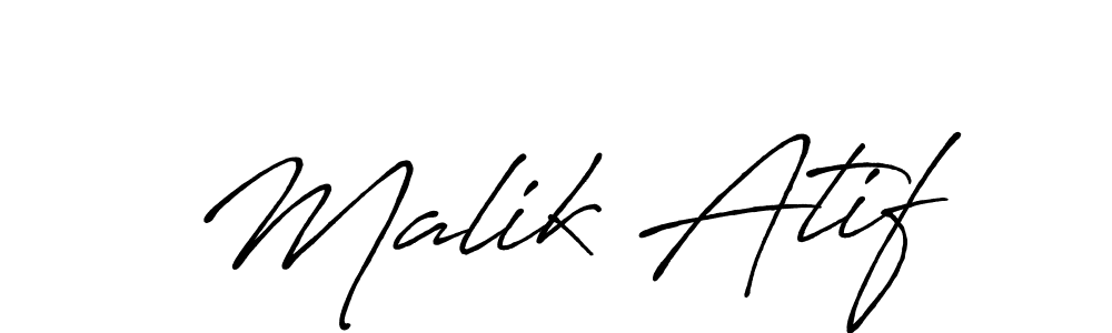 Antro_Vectra_Bolder is a professional signature style that is perfect for those who want to add a touch of class to their signature. It is also a great choice for those who want to make their signature more unique. Get Malik Atif name to fancy signature for free. Malik Atif signature style 7 images and pictures png