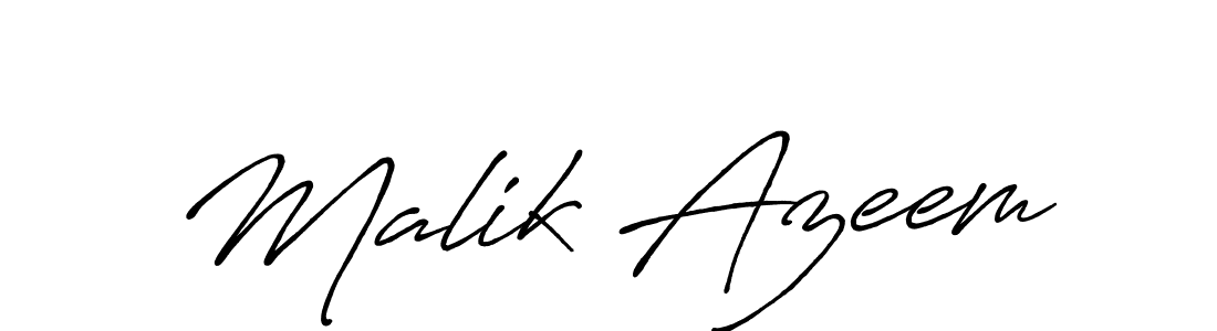 You should practise on your own different ways (Antro_Vectra_Bolder) to write your name (Malik Azeem) in signature. don't let someone else do it for you. Malik Azeem signature style 7 images and pictures png