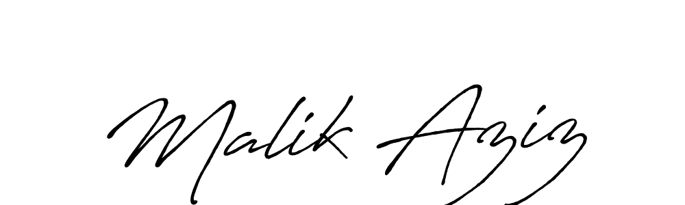 Once you've used our free online signature maker to create your best signature Antro_Vectra_Bolder style, it's time to enjoy all of the benefits that Malik Aziz name signing documents. Malik Aziz signature style 7 images and pictures png