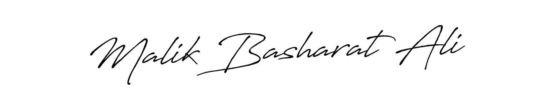Make a beautiful signature design for name Malik Basharat Ali. With this signature (Antro_Vectra_Bolder) style, you can create a handwritten signature for free. Malik Basharat Ali signature style 7 images and pictures png
