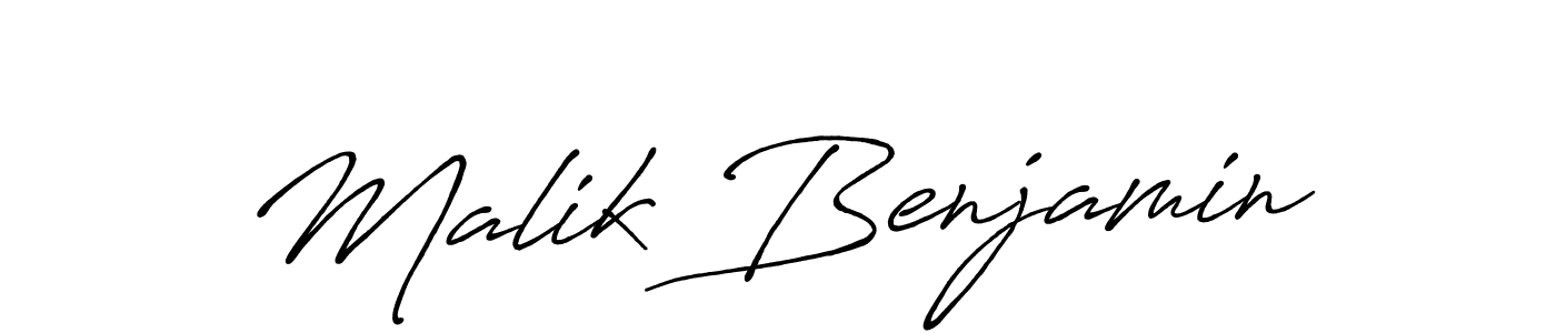 It looks lik you need a new signature style for name Malik Benjamin. Design unique handwritten (Antro_Vectra_Bolder) signature with our free signature maker in just a few clicks. Malik Benjamin signature style 7 images and pictures png