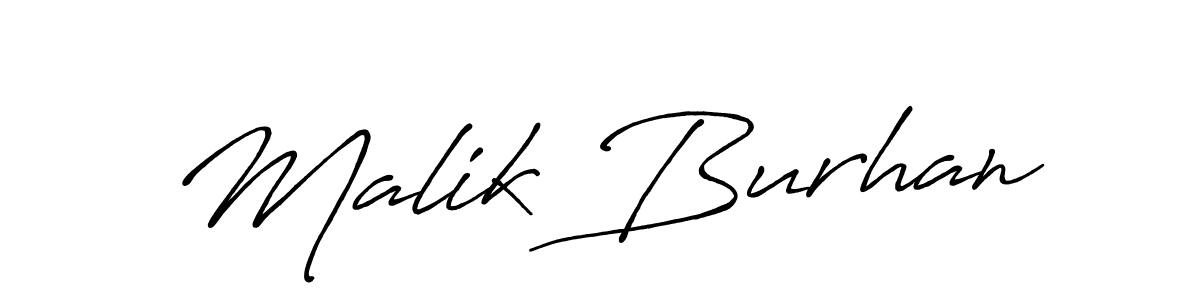 How to make Malik Burhan signature? Antro_Vectra_Bolder is a professional autograph style. Create handwritten signature for Malik Burhan name. Malik Burhan signature style 7 images and pictures png