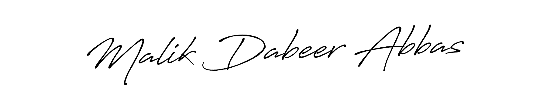 Also we have Malik Dabeer Abbas name is the best signature style. Create professional handwritten signature collection using Antro_Vectra_Bolder autograph style. Malik Dabeer Abbas signature style 7 images and pictures png