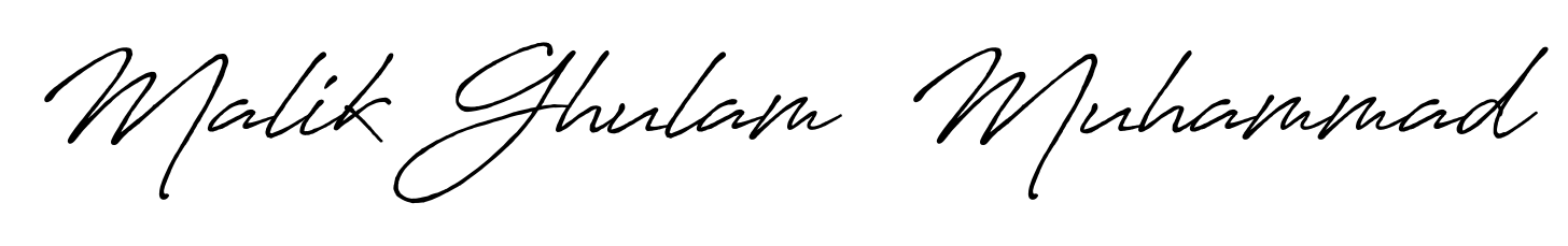 Create your official email sign-off with Malik Ghulam  Muhammad name in Antro_Vectra_Bolder style. Crisp, clean, and perfectly legible across all screens. Malik Ghulam  Muhammad signature style 7 images and pictures png