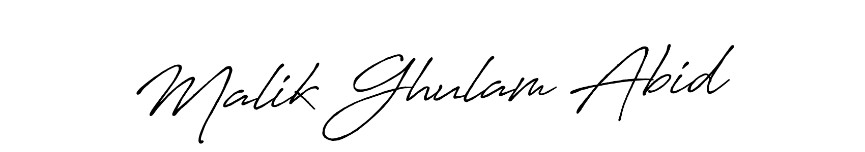 It looks lik you need a new signature style for name Malik Ghulam Abid. Design unique handwritten (Antro_Vectra_Bolder) signature with our free signature maker in just a few clicks. Malik Ghulam Abid signature style 7 images and pictures png