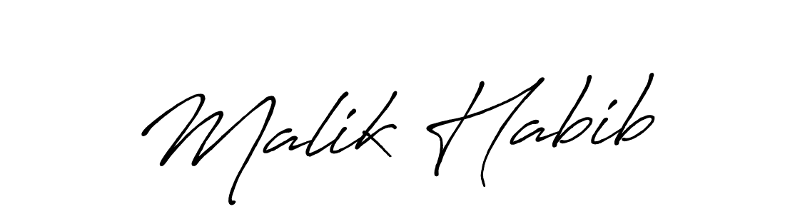It looks lik you need a new signature style for name Malik Habib. Design unique handwritten (Antro_Vectra_Bolder) signature with our free signature maker in just a few clicks. Malik Habib signature style 7 images and pictures png
