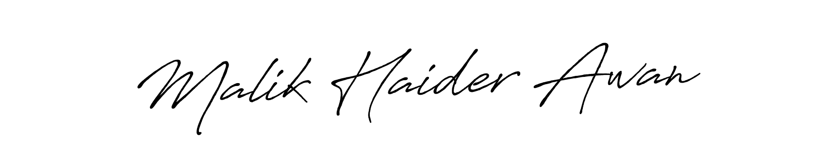 Similarly Antro_Vectra_Bolder is the best handwritten signature design. Signature creator online .You can use it as an online autograph creator for name Malik Haider Awan. Malik Haider Awan signature style 7 images and pictures png