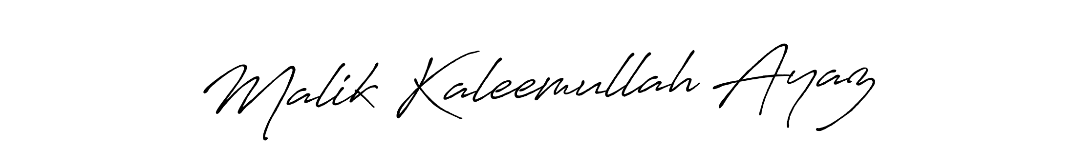 Antro_Vectra_Bolder is a professional signature style that is perfect for those who want to add a touch of class to their signature. It is also a great choice for those who want to make their signature more unique. Get Malik Kaleemullah Ayaz name to fancy signature for free. Malik Kaleemullah Ayaz signature style 7 images and pictures png