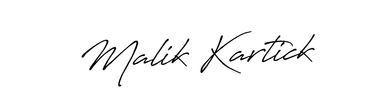 How to Draw Malik Kartick signature style? Antro_Vectra_Bolder is a latest design signature styles for name Malik Kartick. Malik Kartick signature style 7 images and pictures png