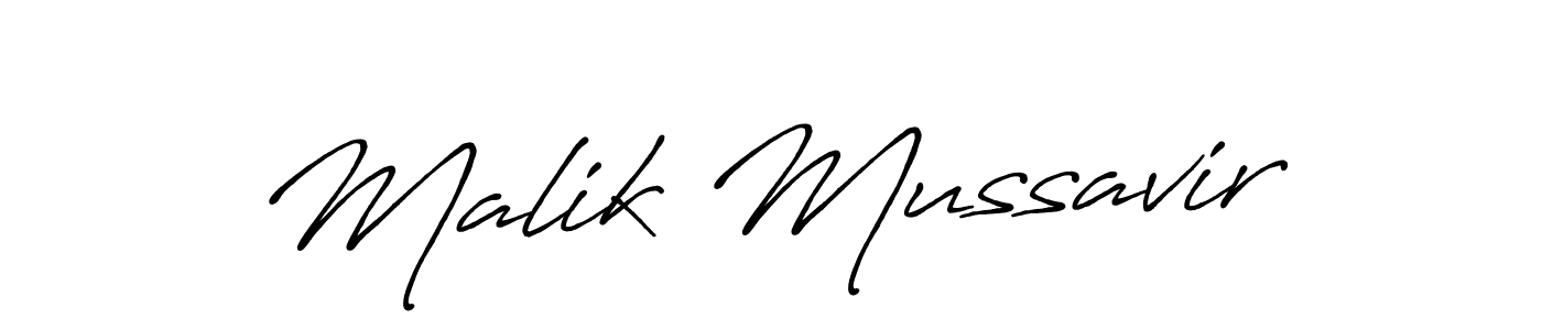 Also we have Malik Mussavir name is the best signature style. Create professional handwritten signature collection using Antro_Vectra_Bolder autograph style. Malik Mussavir signature style 7 images and pictures png