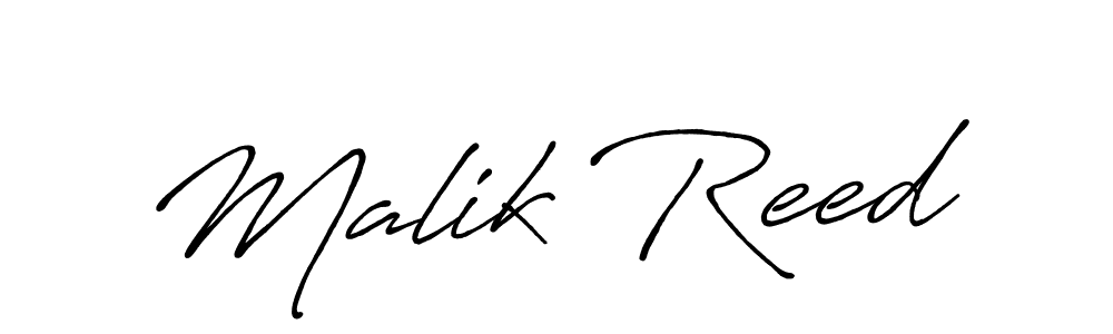 Use a signature maker to create a handwritten signature online. With this signature software, you can design (Antro_Vectra_Bolder) your own signature for name Malik Reed. Malik Reed signature style 7 images and pictures png