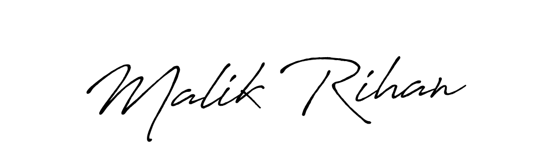 How to Draw Malik Rihan signature style? Antro_Vectra_Bolder is a latest design signature styles for name Malik Rihan. Malik Rihan signature style 7 images and pictures png