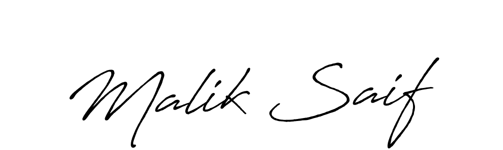 You should practise on your own different ways (Antro_Vectra_Bolder) to write your name (Malik Saif) in signature. don't let someone else do it for you. Malik Saif signature style 7 images and pictures png