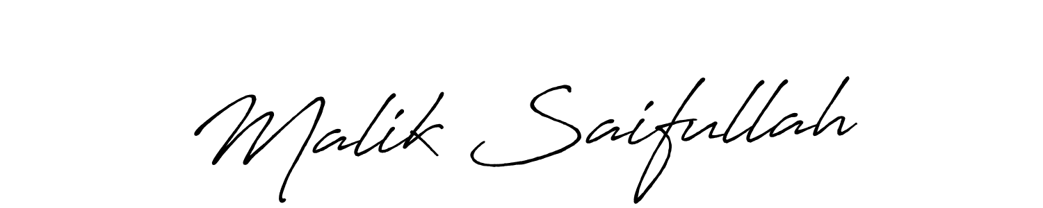 It looks lik you need a new signature style for name Malik Saifullah. Design unique handwritten (Antro_Vectra_Bolder) signature with our free signature maker in just a few clicks. Malik Saifullah signature style 7 images and pictures png