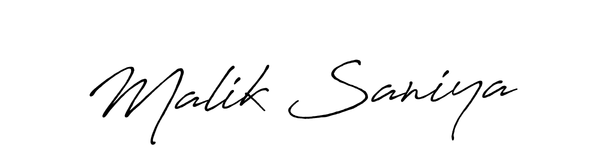 It looks lik you need a new signature style for name Malik Saniya. Design unique handwritten (Antro_Vectra_Bolder) signature with our free signature maker in just a few clicks. Malik Saniya signature style 7 images and pictures png