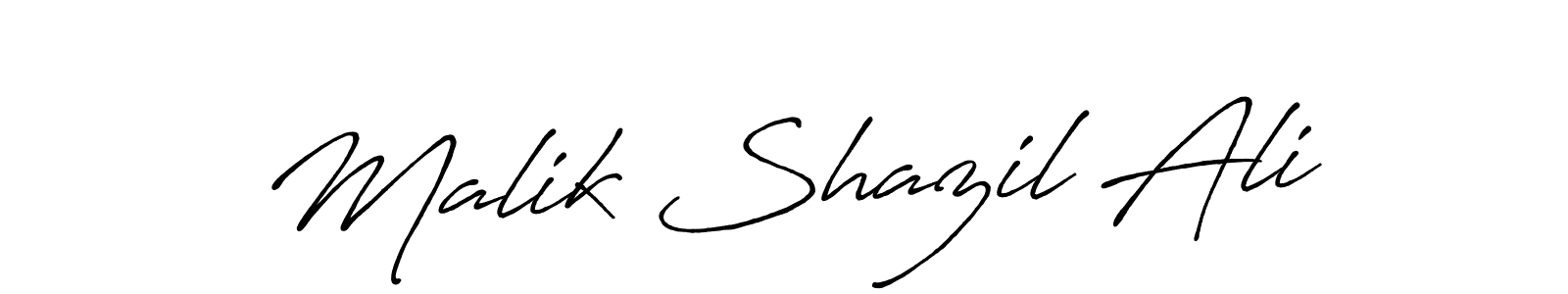 This is the best signature style for the Malik Shazil Ali name. Also you like these signature font (Antro_Vectra_Bolder). Mix name signature. Malik Shazil Ali signature style 7 images and pictures png