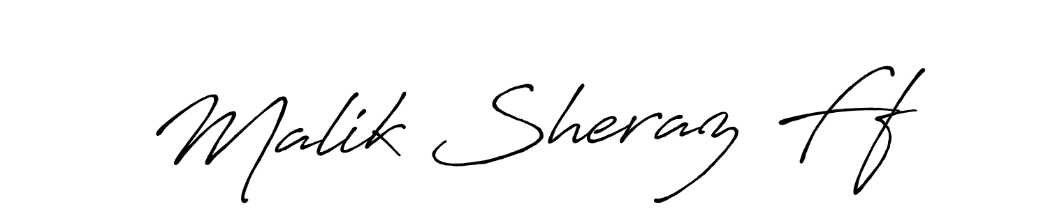 The best way (Antro_Vectra_Bolder) to make a short signature is to pick only two or three words in your name. The name Malik Sheraz Ff include a total of six letters. For converting this name. Malik Sheraz Ff signature style 7 images and pictures png