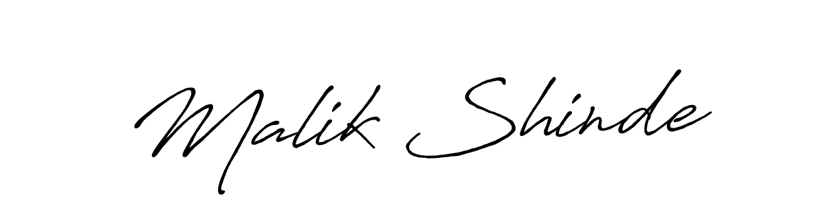How to make Malik Shinde signature? Antro_Vectra_Bolder is a professional autograph style. Create handwritten signature for Malik Shinde name. Malik Shinde signature style 7 images and pictures png