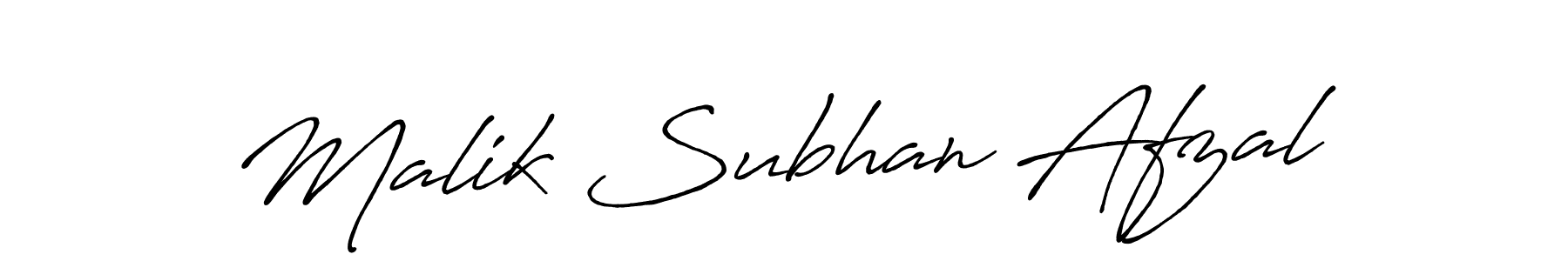 Malik Subhan Afzal stylish signature style. Best Handwritten Sign (Antro_Vectra_Bolder) for my name. Handwritten Signature Collection Ideas for my name Malik Subhan Afzal. Malik Subhan Afzal signature style 7 images and pictures png