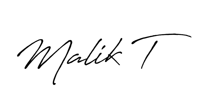 The best way (Antro_Vectra_Bolder) to make a short signature is to pick only two or three words in your name. The name Malik T include a total of six letters. For converting this name. Malik T signature style 7 images and pictures png