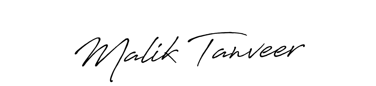 if you are searching for the best signature style for your name Malik Tanveer. so please give up your signature search. here we have designed multiple signature styles  using Antro_Vectra_Bolder. Malik Tanveer signature style 7 images and pictures png