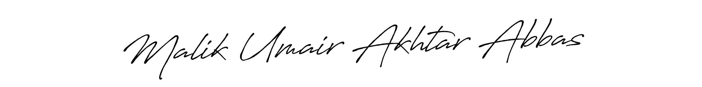 Use a signature maker to create a handwritten signature online. With this signature software, you can design (Antro_Vectra_Bolder) your own signature for name Malik Umair Akhtar Abbas. Malik Umair Akhtar Abbas signature style 7 images and pictures png