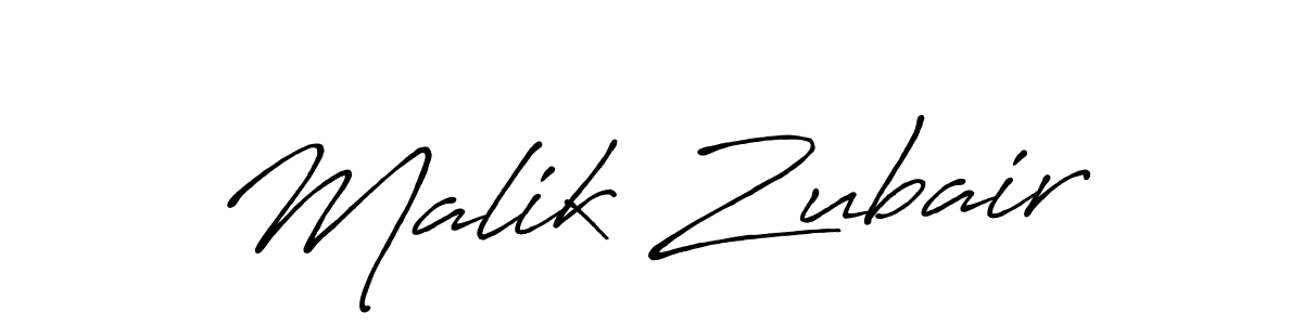 Use a signature maker to create a handwritten signature online. With this signature software, you can design (Antro_Vectra_Bolder) your own signature for name Malik Zubair. Malik Zubair signature style 7 images and pictures png