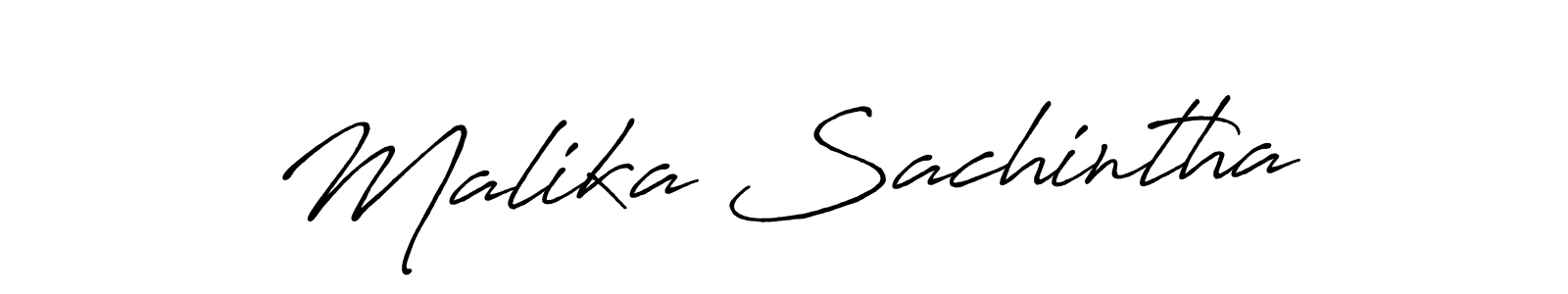 Once you've used our free online signature maker to create your best signature Antro_Vectra_Bolder style, it's time to enjoy all of the benefits that Malika Sachintha name signing documents. Malika Sachintha signature style 7 images and pictures png