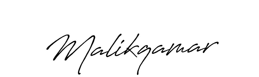 Make a beautiful signature design for name Malikqamar. With this signature (Antro_Vectra_Bolder) style, you can create a handwritten signature for free. Malikqamar signature style 7 images and pictures png