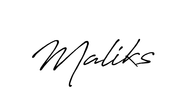 It looks lik you need a new signature style for name Maliks. Design unique handwritten (Antro_Vectra_Bolder) signature with our free signature maker in just a few clicks. Maliks signature style 7 images and pictures png