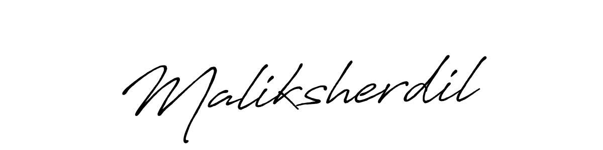 Use a signature maker to create a handwritten signature online. With this signature software, you can design (Antro_Vectra_Bolder) your own signature for name Maliksherdil. Maliksherdil signature style 7 images and pictures png