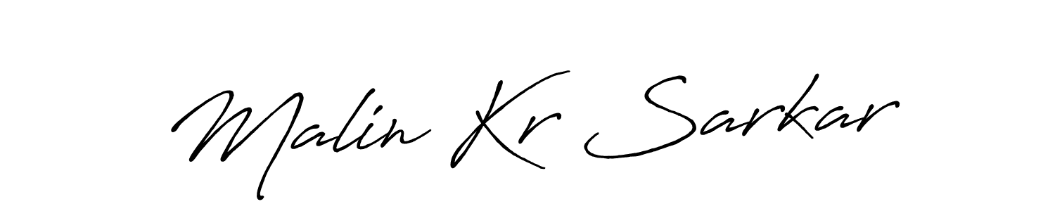 Also we have Malin Kr Sarkar name is the best signature style. Create professional handwritten signature collection using Antro_Vectra_Bolder autograph style. Malin Kr Sarkar signature style 7 images and pictures png