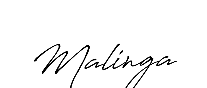 Make a beautiful signature design for name Malinga. With this signature (Antro_Vectra_Bolder) style, you can create a handwritten signature for free. Malinga signature style 7 images and pictures png