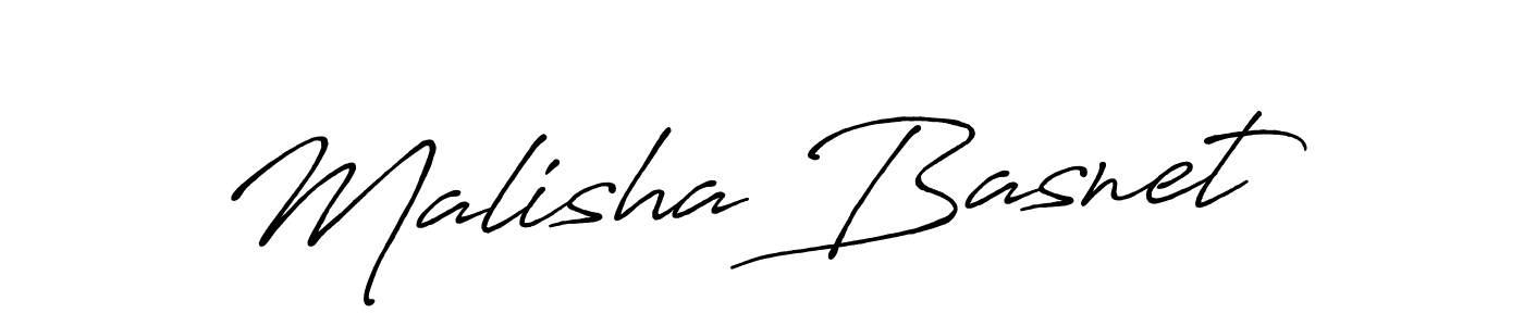 Create a beautiful signature design for name Malisha Basnet. With this signature (Antro_Vectra_Bolder) fonts, you can make a handwritten signature for free. Malisha Basnet signature style 7 images and pictures png