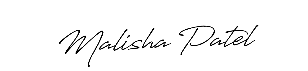 Also we have Malisha Patel name is the best signature style. Create professional handwritten signature collection using Antro_Vectra_Bolder autograph style. Malisha Patel signature style 7 images and pictures png