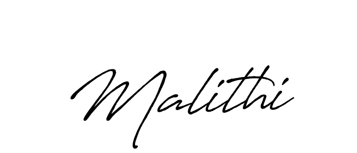 Make a beautiful signature design for name Malithi. With this signature (Antro_Vectra_Bolder) style, you can create a handwritten signature for free. Malithi signature style 7 images and pictures png